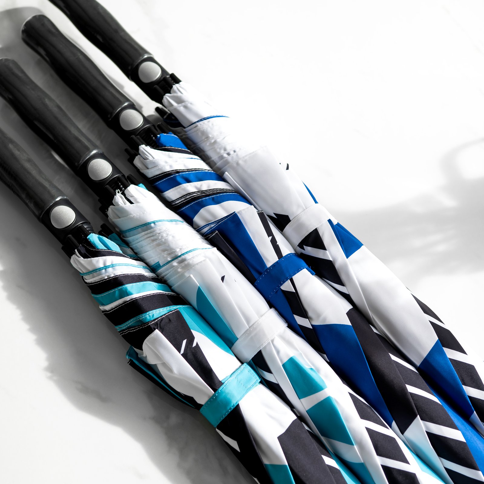 Motorsport Division Race Umbrella - Black/Teal/White | NDF Café